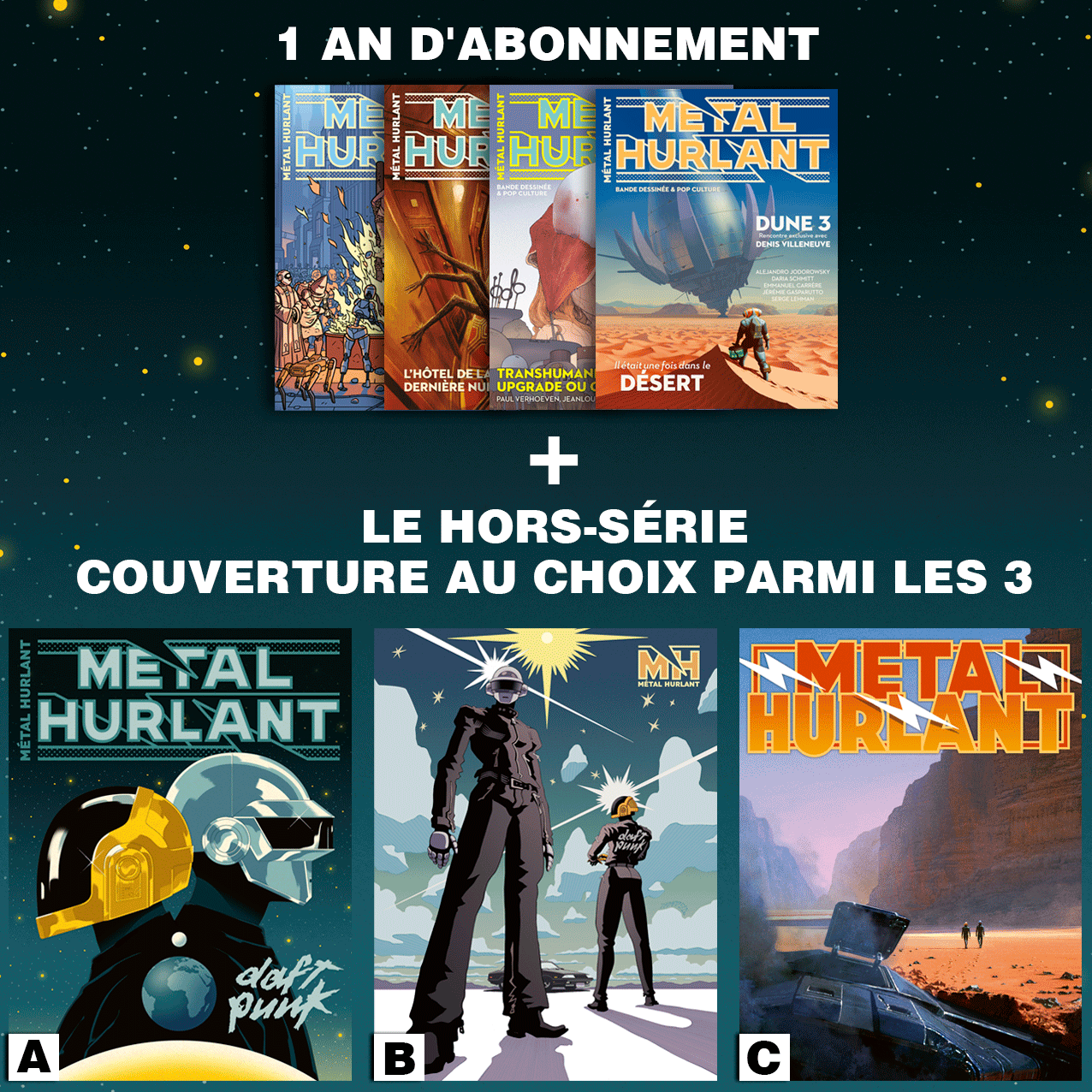 Spécial Daft Punk + Abonnement 1 an